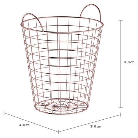 Imagem com medidas do produto LIXEIRA 26 L GRID