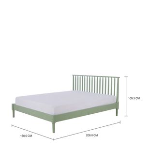 Imagem com medidas do produto CAMA QUEEN 1,58 M SKAND