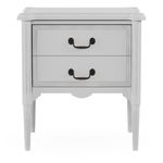 Branco provence - MESA DE CABECEIRA 2 GAVETAS REGENCE