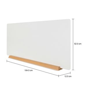 Imagem com medidas do produto DIVISÓRIA PARA MESA 1,04 M X 52 CM TIMBERLAB