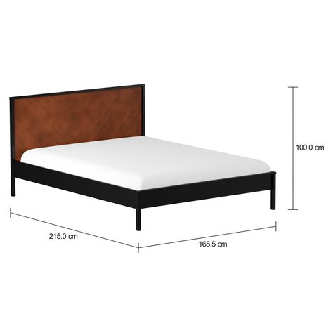 Imagem com medidas do produto CAMA QUEEN 1,58 M NUT