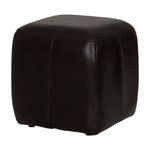 Couro preto - PUFF COMFY