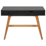 Preto - ESCRIVANINHA 2 GAVETAS 1,10 M X 50 CM BARTÔ