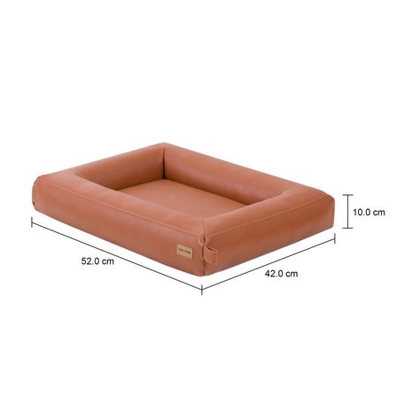 Imagem com medidas do produto CAMA PARA PET 52 CM X 42 CM ZAHDA