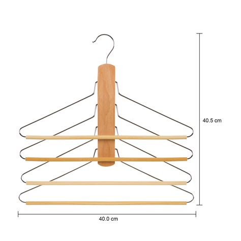 Imagem com medidas do produto CABIDE 4 EM 1 LAR