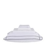 Branco - JOGO DE LENÇOL DE CASAL 4 PEÇAS RICAMATI