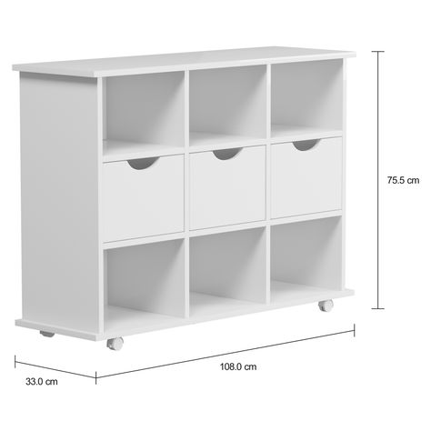 Imagem com medidas do produto ESTANTE 1,08 M X 75 CM BOOKLAND