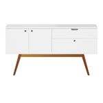 Branco - BUFFET 3 PORTAS/1 GAVETA 1,40 M X 40 CM BARTÔ