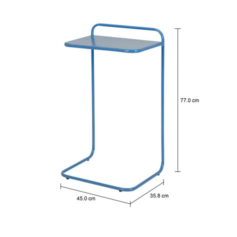 Imagem com medidas do produto MESA LATERAL 45 CM X 35 CM LAP
