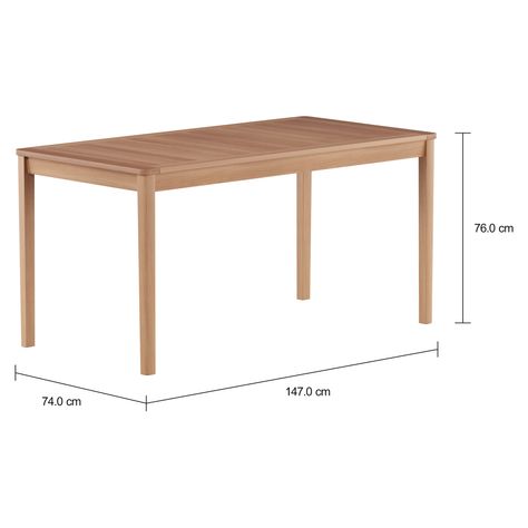Imagem com medidas do produto MESA 1,47 M X 74 CM VEREDA
