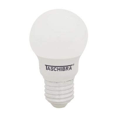 LÂMPADA LED BULBO A60 E27 4,9W 6500K 127 220V LUZ BRANCA TASCHIBRA