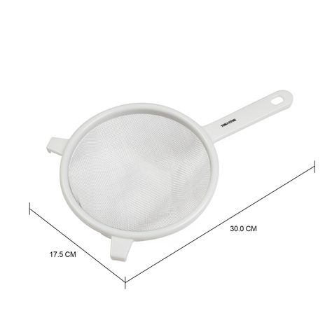 Imagem com medidas do produto PENEIRA 18 CM BASICALLY