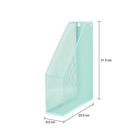 Imagem com medidas do produto CAIXA ARQUIVO PORTA-REVISTAS SHOW FLAT