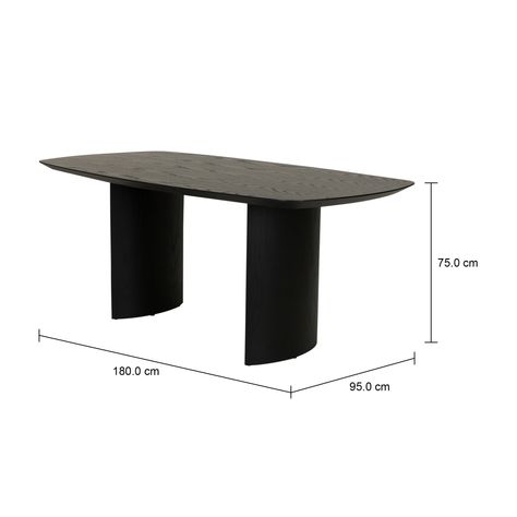 Imagem com medidas do produto MESA 1,80 M X 95 CM BANQUET