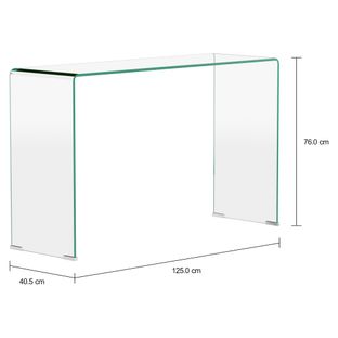 Imagem com medidas do produto APARADOR/ESCRIVANINHA 1,25 M X 40 CM INGLASS