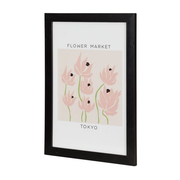 MARKET-TOKYO-QUADRO-23-CM-X-33-CM-PRETO-MULTICOR-FLOWER-MARKET_ST1