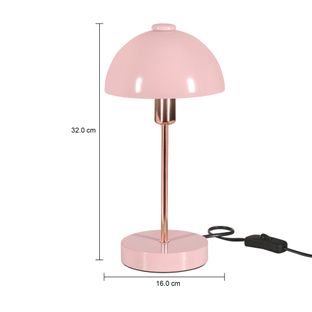 Imagem com medidas do produto LUMINÁRIA DE MESA COGUM