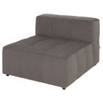 VELVET COTELÊ CINZA - SOFÁ MODULAR 1 LUGAR SOFO