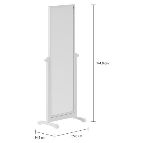 Imagem com medidas do produto ESPELHO 55 CM X 1,44 M SPIN