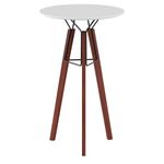 Branco - MESA ALTA REDONDA 60 CM OVNI