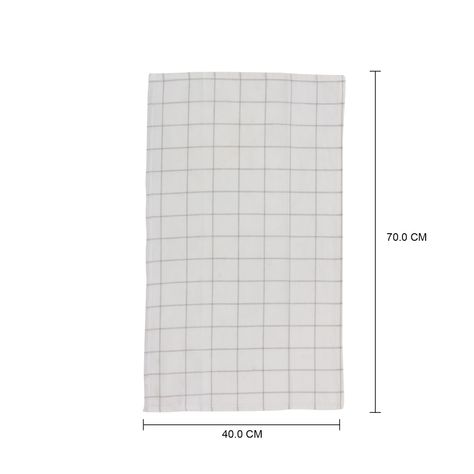 Imagem com medidas do produto PANO DE PRATO COM 3 TIÊ