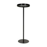 Preto - MESA LATERAL ALTA REDONDA 20 CM MULE