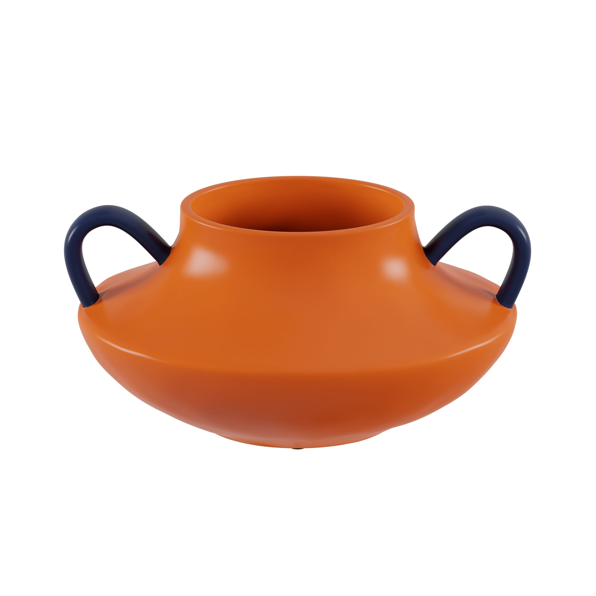 VASO 15 CM ÂNFORA AZUL/TERRACOTA | Tok&Stok