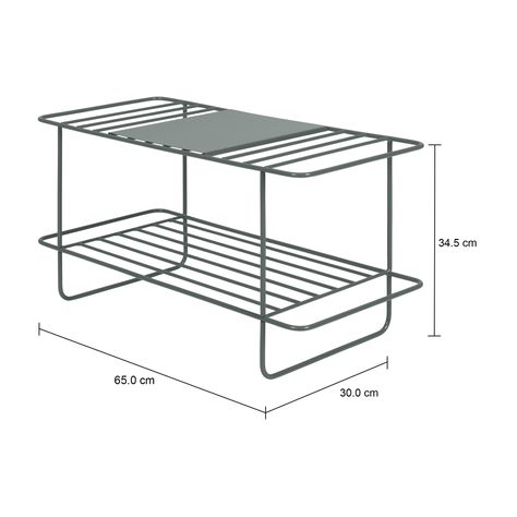 Imagem com medidas do produto SAPATEIRA 34 CM X 65 CM X 30 CM PARALINE