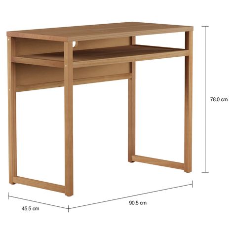 Imagem com medidas do produto ESCRIVANINHA 90 CM X 45 CM STUDY