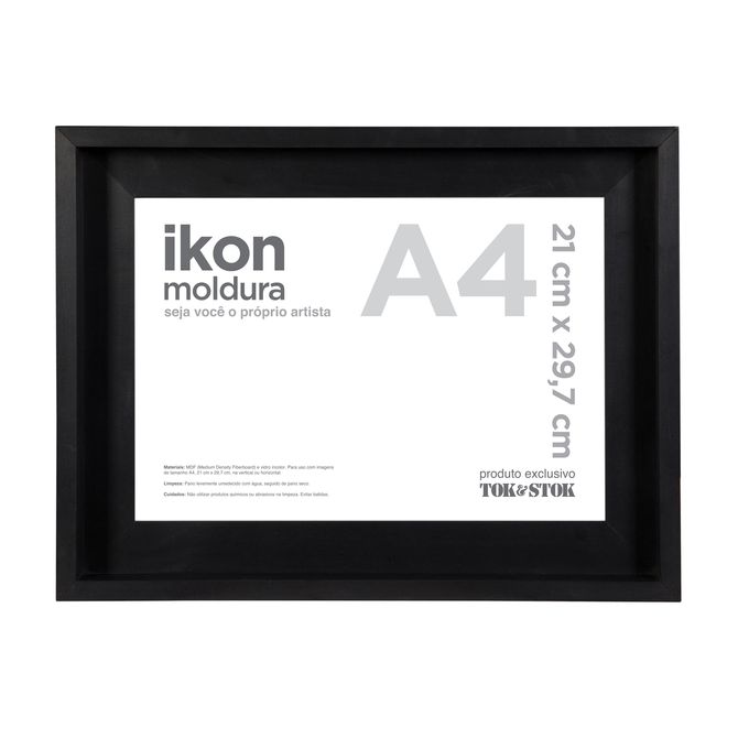 Moldura A4 21 Cm X 29 Cm Ikon