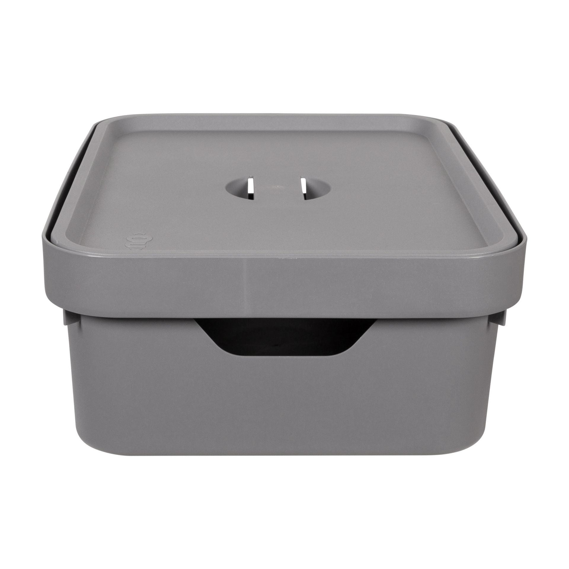 CAIXA 13 CM X 36 CM X 26 CM KEEP IT ALL CINZA/CINZA | Tok&Stok