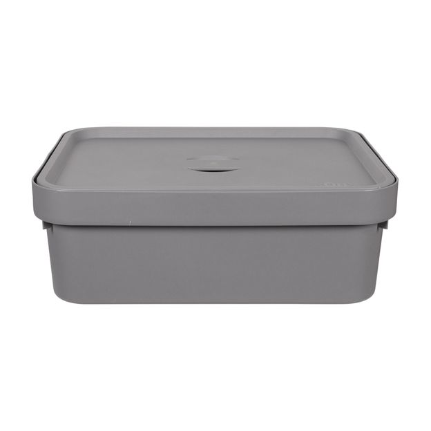 CAIXA 13 CM X 36 CM X 26 CM KEEP IT ALL CINZA/CINZA | Tok&Stok