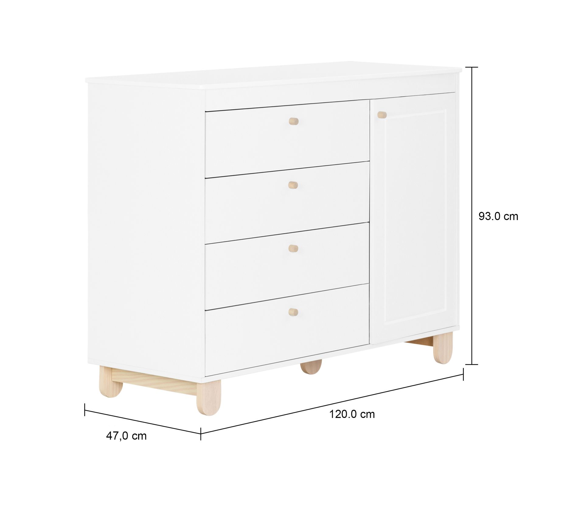 COMODA-4-GAVETAS-1-PORTA-120-M-X-47-CM-BRANCO-PINUS-NATURAL-SWEET_MED0