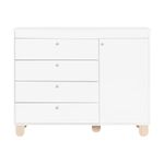 Branco - CÔMODA INFANTIL 4 GAVETAS/1 PORTA 1,20 M X 47 CM SWEET