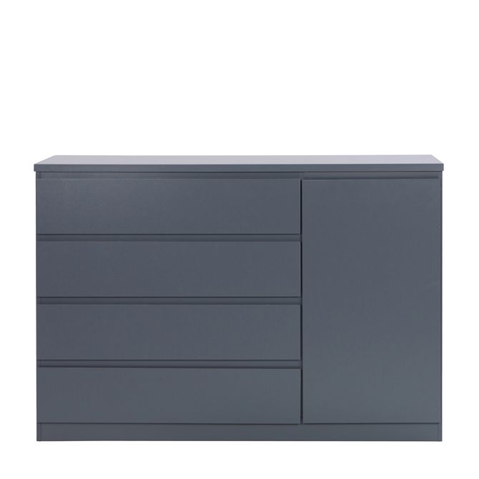 Cômoda 4 Gavetas/1 Porta 1,35m X 45 Cm Mince