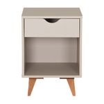 Nozes - MESA DE CABECEIRA 1 GAVETA COM NICHO LIN