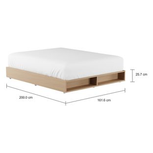 Imagem com medidas do produto CAMA QUEEN 1,58 M GLIDE