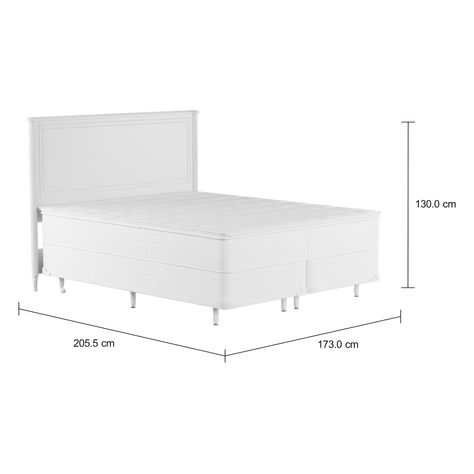 Imagem com medidas do produto CAMA DE CASAL/QUEEN REGENCE MIDDY