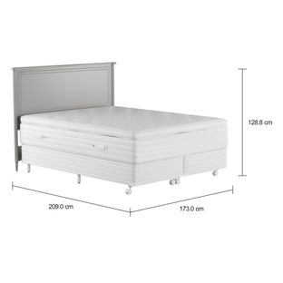 Imagem com medidas do produto CAMA DE CASAL/QUEEN REGENCE PREMIUM