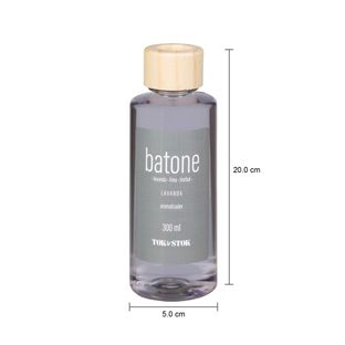 Imagem com medidas do produto AROMATIZADOR LAVANDA 300 ML BATONE