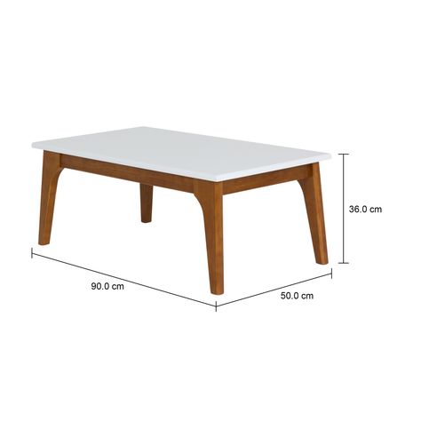 Imagem com medidas do produto MESA DE CENTRO 90 CM X 50 CM ADAMS