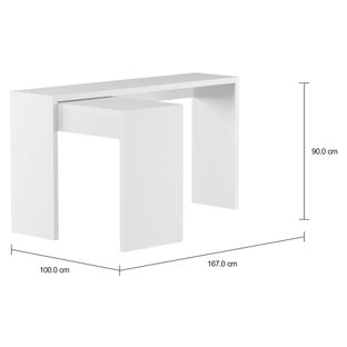 Imagem com medidas do produto ESCRIVANINHA CANTO 1,67 M X 1,08 M FIND