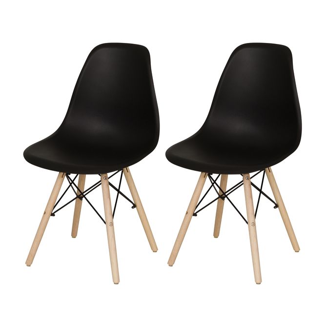 Conjunto Com 2 Cadeiras Easy Wood