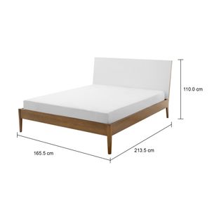Imagem com medidas do produto CAMA QUEEN C/CABECEIRA HIPNOS PARALELOS