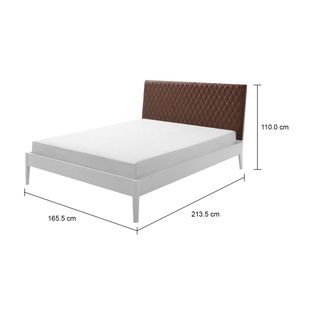 Imagem com medidas do produto CAMA QUEEN C/CABECEIRA HIPNOS MATELASSÊ