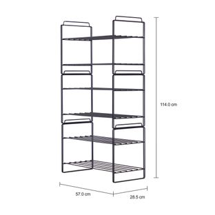 Imagem com medidas do produto SAPATEIRA EMPILHÁVEL C/3 FINELINE
