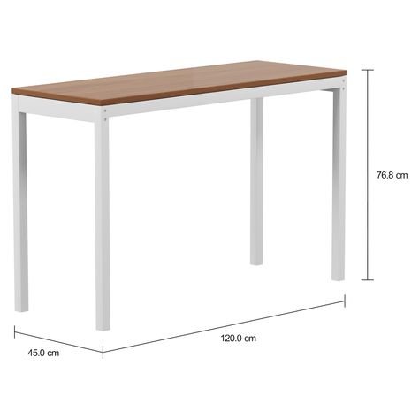 Imagem com medidas do produto APARADOR 1,20 M X 45 CM MADEIRA METRIC