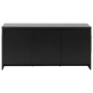 Preto - BUFFET 3 PORTAS/1 GAVETA 1,60 M X 46 CM INDOOR