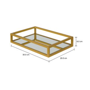 Imagem com medidas do produto BANDEJA 30 CM X 20 CM LAMONT