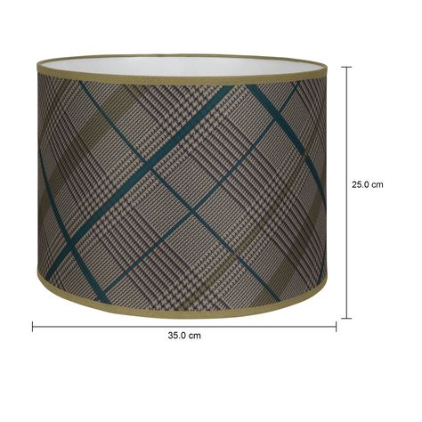 Imagem com medidas do produto CÚPULA H PLAID 25 CM X 35 CM